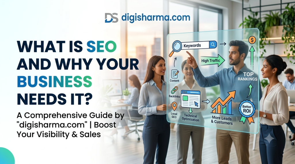 is a thumbnail for my blog "what is SEO and Why you business needs it?